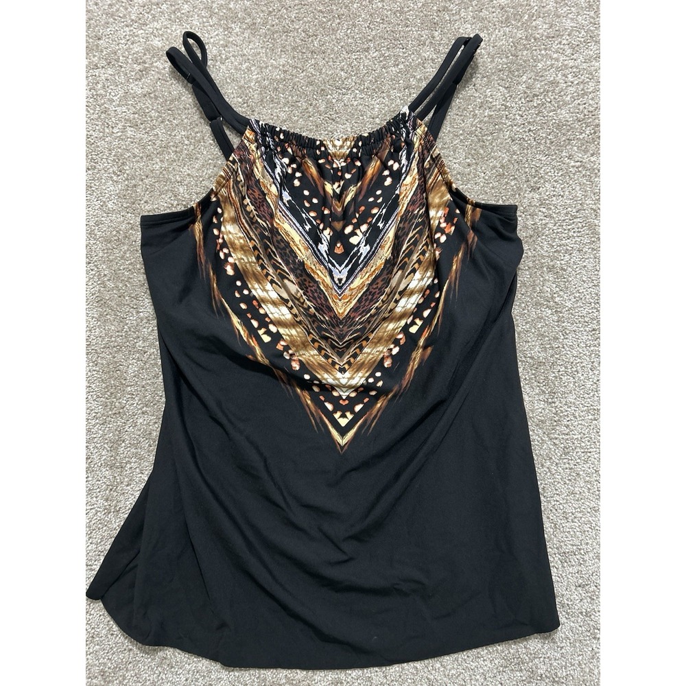 Miraclesuit Women'sā 12 Tankini Top Shoreline Swimsuit Underwire